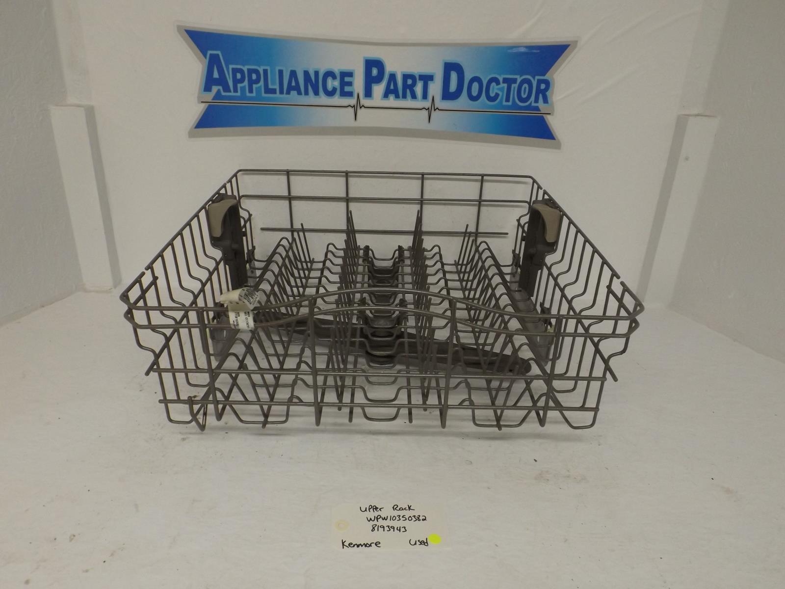 Kenmore Dishwasher WPW10350382 8193943 Upper Rack Used Kenmore Dishwasher WPW10350382 8193943 Upper Rack Used
